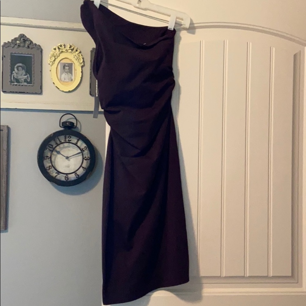 Gorgeous, fitted plum dress